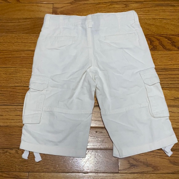 Gymboree ❤️ Kid's White Belt Looped Cargo Pocket Shorts Size 5 Year (NWT) - Picture 2 of 9